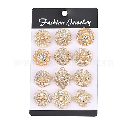 12 broche de rhinestone.&nbsp;JEWB-G047-01KCG