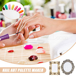 4шт 2 стиля 2 цвета смоляная имитация ракушки цветовая палитра&nbsp;DIY-NB0013-56