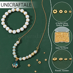 600шт 4 стиля сплава распорные бусины&nbsp;FIND-UN0004-17G