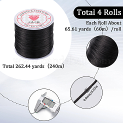 4 рулон плоской эластичной хрустальной нити&nbsp;EW-SC0001-05C