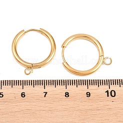 Accessoires de boucles d'oreilles créoles huggies en acier inoxydable 316&nbsp;EJEW-B158-01E-G