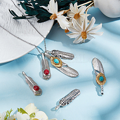 6 pz 3 stili pendenti in lega di stile tibetano&nbsp;FIND-GF0009-11