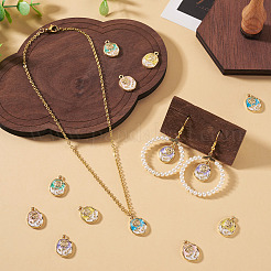 50pcs 5 pendentifs en alliage de couleurs&nbsp;ENAM-TA0003-93G