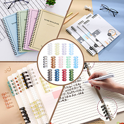 52 шт. 13-цветные пластиковые папки с 5 отверстиями для свободного переплета&nbsp;DIY-MA0006-76