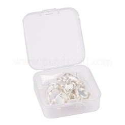 40 pz 4 misure di orecchini a bottone in acciaio inossidabile 304 anti-ossidazione&nbsp;STAS-LS0001-02P