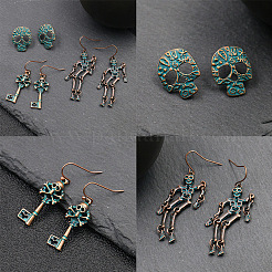 Ensembles de boucles d'oreilles en alliage style punk rock halloween&nbsp;EJEW-F238-27
