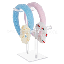 2-ярусные акриловые подставки для оголовья&nbsp;ODIS-WH0001-36