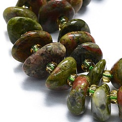 Perline Unakite naturali fili&nbsp;G-K245-H12-01