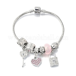 Сплав европейские бусины браслеты с подвесками BJEW-F495-05P