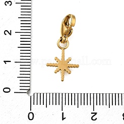 Подвесные украшения из нержавеющей стали 304 в форме звезды STAS-R159-36G