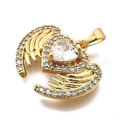 Латунные микро проложить кубического циркония подвески&nbsp;KK-P336-18G-01