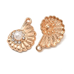 Ciondoli in lega e ABS con perle artificiali e strass&nbsp;FIND-K030-18B-G