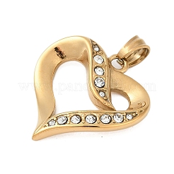 Подвески из нержавеющей стали 304 с кристаллами и стразами&nbsp;STAS-Z097-17G