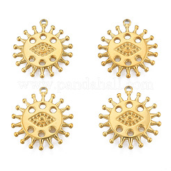 Pendentif en acier inoxydable 304 serti de strass avec placage ionique (IP)&nbsp;STAS-N098-201LG