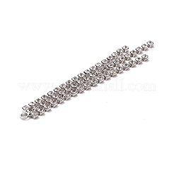 3 rangées de chaîne de tasse en cristal de laiton avec strass gros pendentifs&nbsp;KK-A167-04P