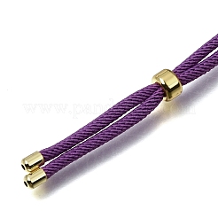 Halskettenherstellung aus 2.5 mm verstellbaren geflochtenen Nylonkordeln&nbsp;FB-CBAA152-02G-39