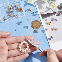 24 шт. 6 стиля ионного покрытия (IP) 304 нержавеющая сталь плоские круглые выводы штифта STAS-UN0050-66