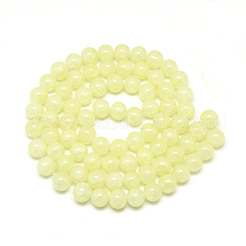 Выпечки нарисованные потрескивание стеклянные бусины пряди&nbsp;X-DGLA-Q023-8mm-YS3