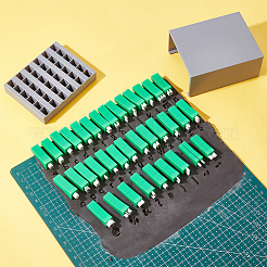 Наборы глиняных штампов со строчными буквами из пластика&nbsp;DIY-WH0750-114A