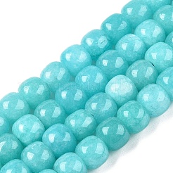 Chapelets de perles en jade blanc naturel teinté&nbsp;G-T138-S10