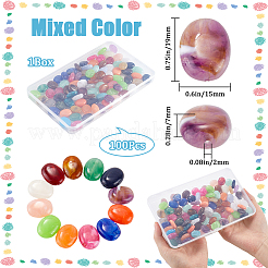 100 шт. Имитация драгоценных камней акриловые бусины&nbsp;OACR-SP0001-05B