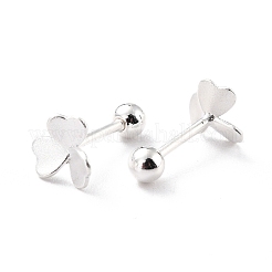 Orecchini in argento sterling clover 925 per cartilagine da ragazza e donna&nbsp;EJEW-I259-10S