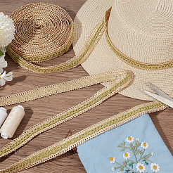 10 м полиэстеровая плетеная кружевная лента OCOR-GA0002-02