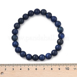 Браслет из натурального лазурита с бисером&nbsp;X-BJEW-F203-06