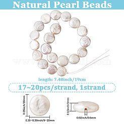 1 filo di perle keshi naturali&nbsp;PEAR-LT0001-19