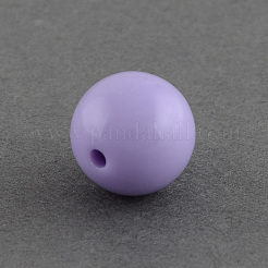 Massiv stämmig Kaugummi Acryl Ball Perlen&nbsp;SACR-R835-12mm-08