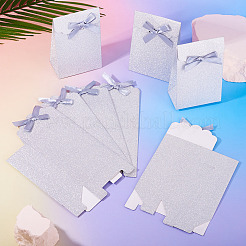 Прямоугольные блестящие бумажные подарочные пакеты CARB-TAC0002-05B