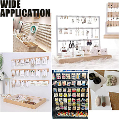 140 pz di espositore per fermagli per capelli in carta quadrata&nbsp;DIY-PH0013-49