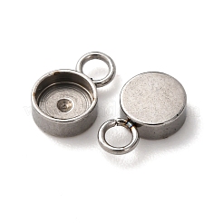 201 оправа для подвески из нержавеющей стали в форме кабошона&nbsp;STAS-D379-04A-P