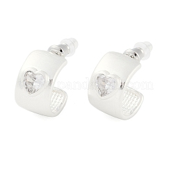 Серьги-гвоздики из латуни&nbsp;LS-EJEW-L288-008S