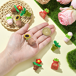 10шт 5 стиля силиконовые бусины&nbsp;SIL-CJ0003-07