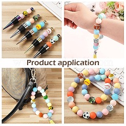 20 стиль круглых силиконовых фокусных бусин SIL-YW0001-31