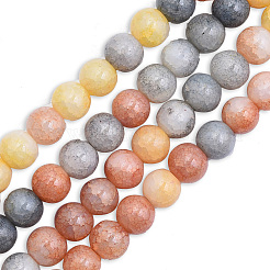 Стеклянные бусины кракле GLAA-N046-004B-M