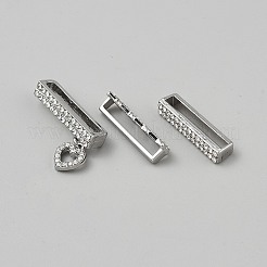 3 шт. 3 стиля прямоугольные подвески для браслета из цинкового сплава для аксессуаров для часовых петель&nbsp;FIND-WH0111-649B