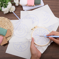 Наборы игл для дырокола из хлопка и пластика DIY-WH20048-075