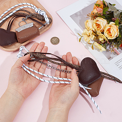 2 сумка из искусственной кожи с подвеской в виде сердца&nbsp;HJEW-DR00263