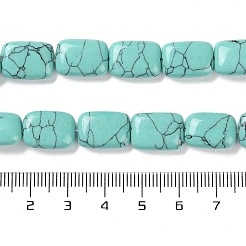Kunsttürkisfarbenen Perlen Stränge&nbsp;G-K357-D17-01