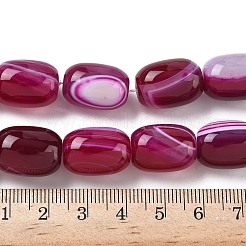 Нити бусин из натурального полосатого агата/полосатого агата (окрашенного и нагретого)&nbsp;G-H324-01I