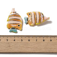 海洋生物樹脂製装飾品  ホームオフィスのデスクトップ装飾用  魚  21x36.5x6.5mm&nbsp;RESI-A033-02B
