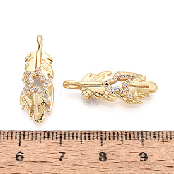 Подвески из латуни с прозрачным фианитом KK-T074-93B-G