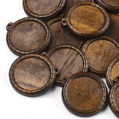 Pendentif cabochon en bois&nbsp;WOOD-S044-15C