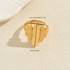 Геометрические нерегулярные регулируемые латунные кольца для женщин HI2967