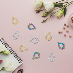 18 шт. 3-цветное ионное покрытие (IP) из нержавеющей стали 304 подвески&nbsp;STAS-DC0014-14