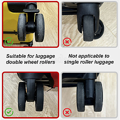 18шт силиконовый чехол для защиты колес багажа&nbsp;FIND-OC0013-86B