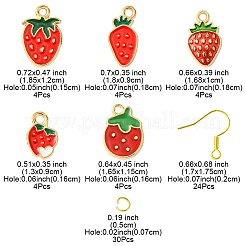 Серьги-подвески с клубникой своими руками&nbsp;DIY-FS0006-05