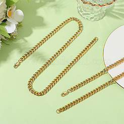 2 шт. 7 мм кубинские звенья из нержавеющей стали ожерелья для женщин и мужчин NJEW-BBC0001-39B